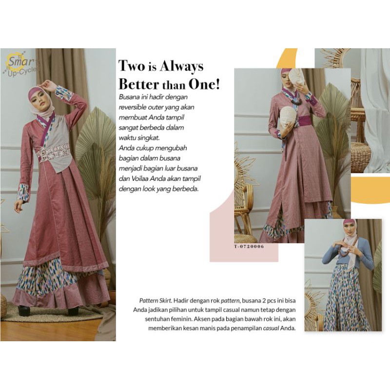 TUNEECA T-0720006 SMART UP-CYCLED DISKON SALE PROMO GAMIS LONGDRESS