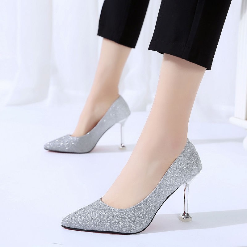  Sepatu  Hak  Tinggi  Wanita Model Lancip Shopee  Indonesia