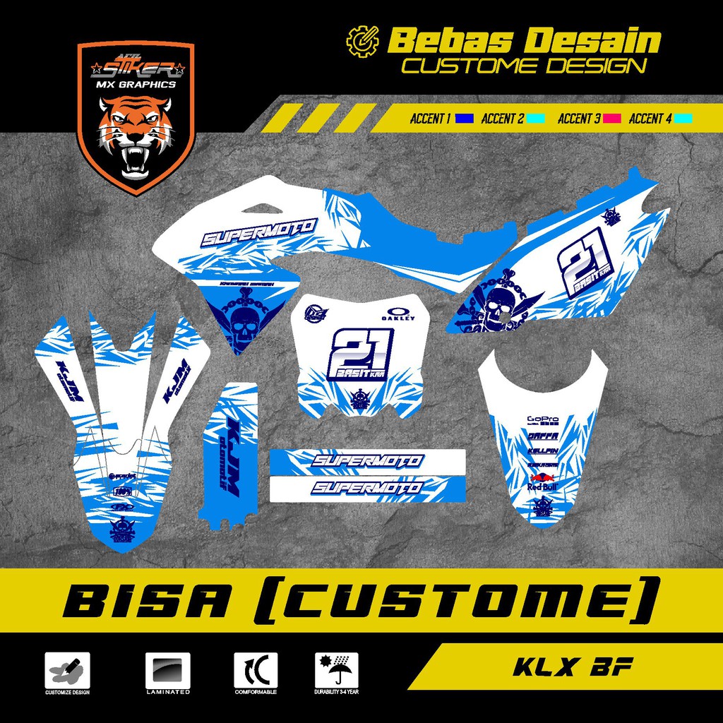 DECAL KLX BF CUSTOME KLX GORDON KLX OLD