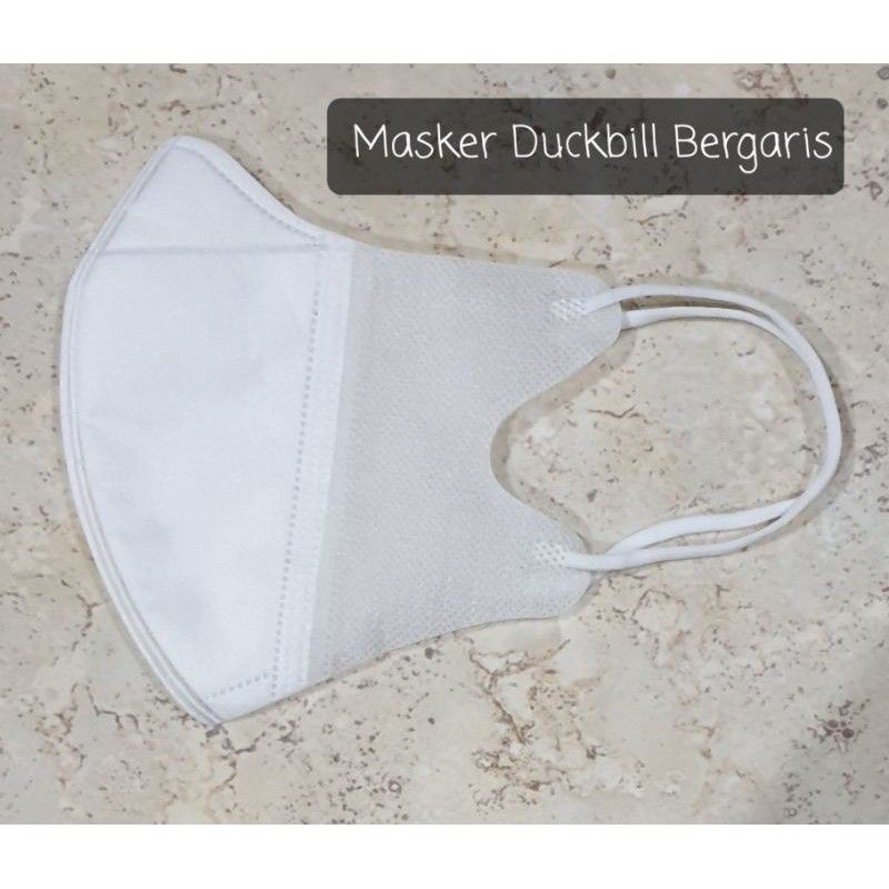 [200gr] ISI 50 | MASKER DUCKBILL 3 PLY HITAM WHITE DEWASA ISI 50 PER BOX | ADA GARIS | KUALITAS BAGUS ISI 50 PER DUS-2