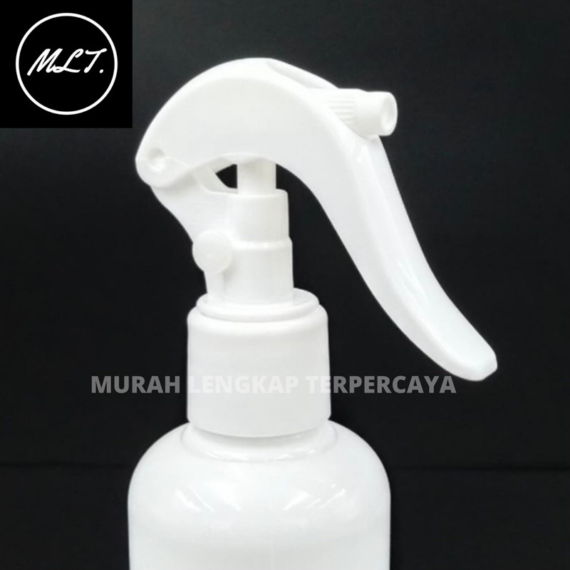 BOTOL SPRAY TRIGGER 250ML PUTIH TRIGER SPRAY PUTIH PET GLOSSY