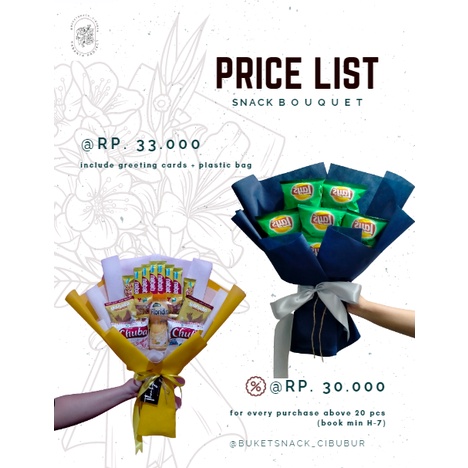BUKET SNACK/ SNACK BUKET MAKANAN/ SNACK BUKET Sidang, wisuda, anniversarry, ulang tahun (Ukuran medi