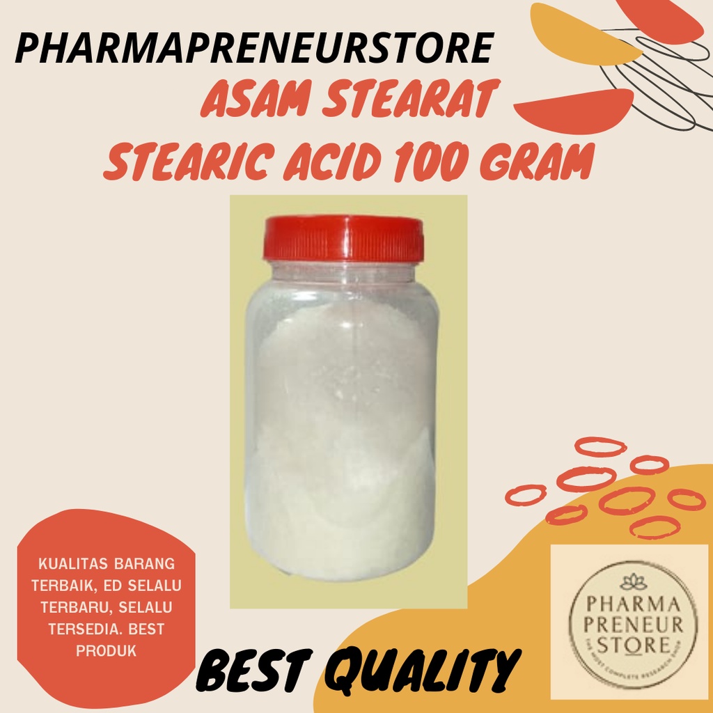 ASAM STEARAT / STEARIC ACID 100 GRAM BEST QUALITY