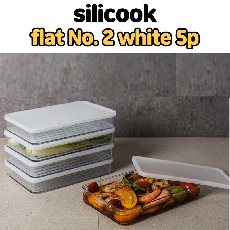 silicook flat 600ml 5pcs