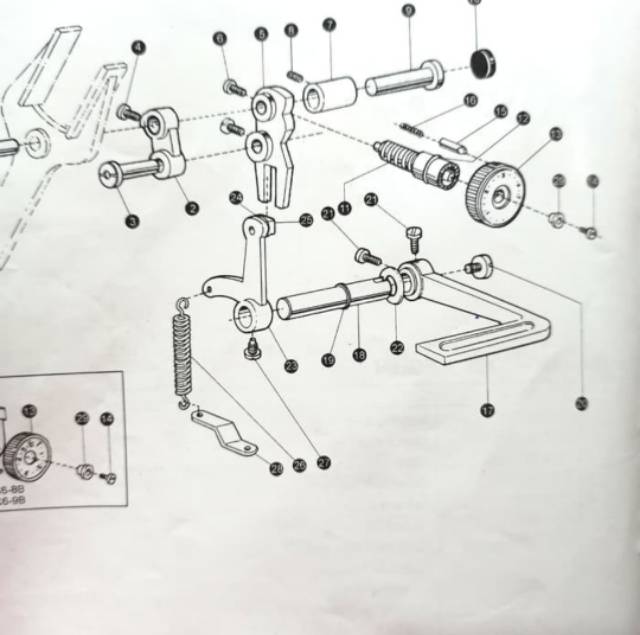 Per Maju Mundur Mesin Jahit Typical GC6 Series - 22T5-012E2