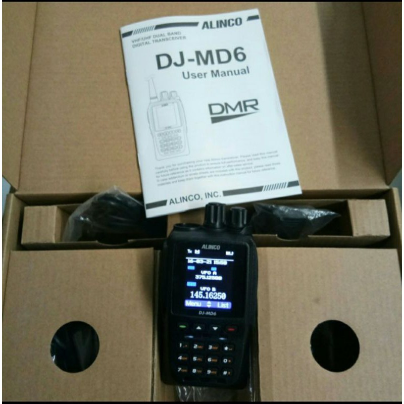 HT ALINCO DJ-MD6 DUALBAND V UHF 340-400 ORI GARANSI HT DMR DIGITAL DJMD6