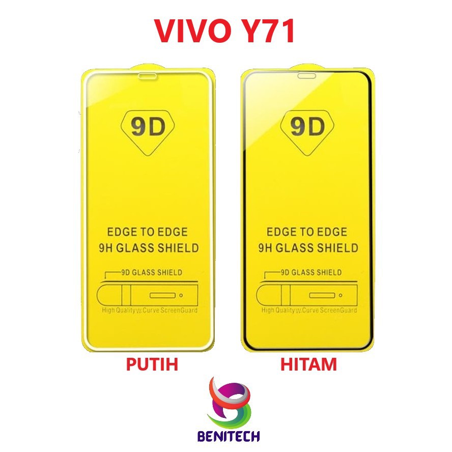 ANTI GORES FULL 9D GLASS VIVO Y71 1724 ~ TEMPERED GLASS FULL ~ SCREEN PROTECTOR ~ BENITECH