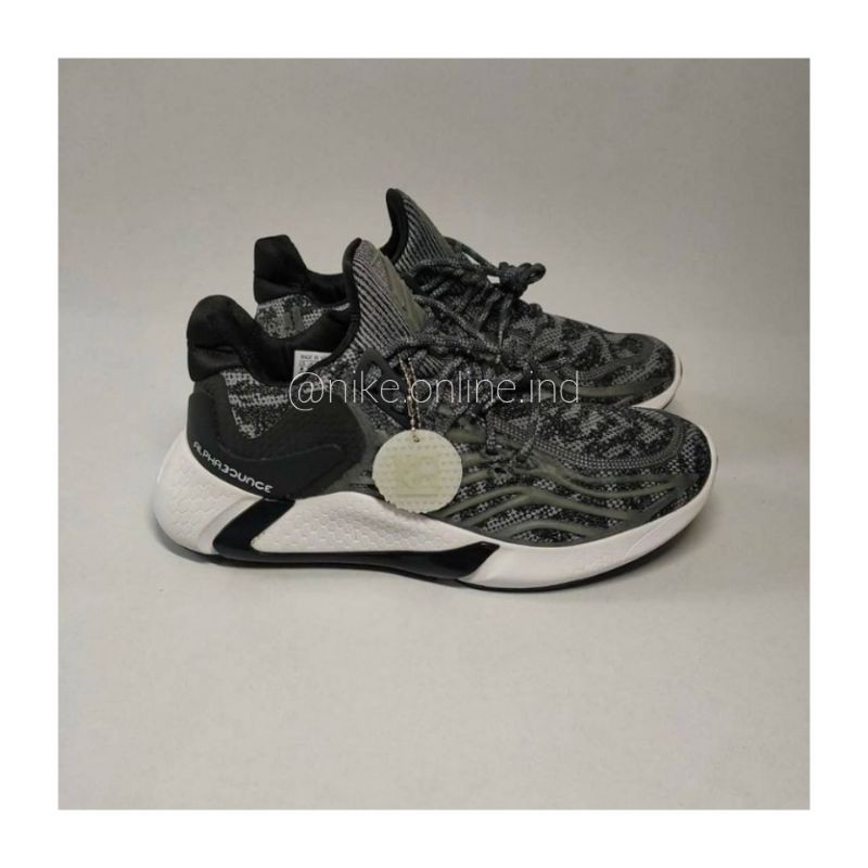 Adidas Alphabounce Yeezy Boost Grey Black Whiite Reflective + Glow in The Dark