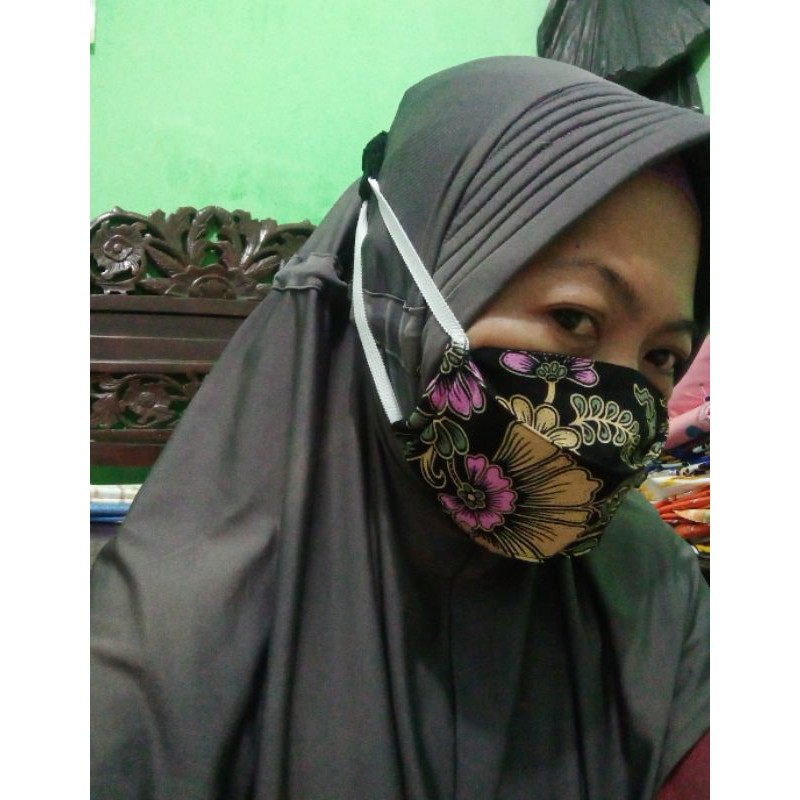 masker 3D batik  erlloop dan heandloop