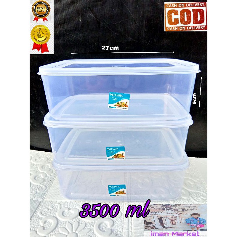FOOD BOX 3500ML / TEMPAT MAKANAN / TEMPAT DONAT / FOOD BOX 3500ML SERBAGUNA