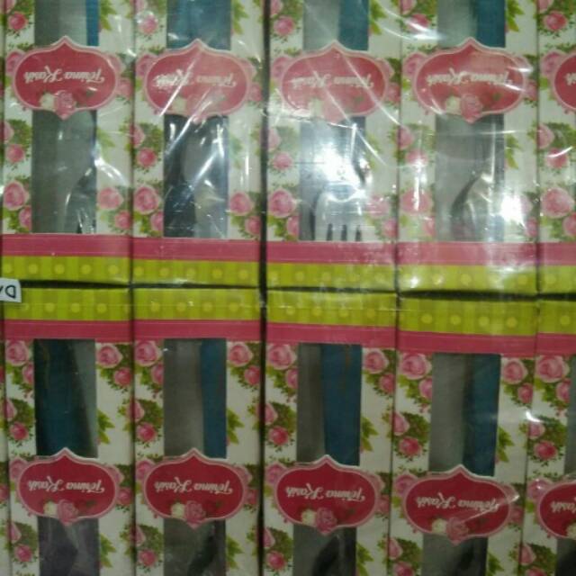 Souvenir sendok garpu kecil box mika