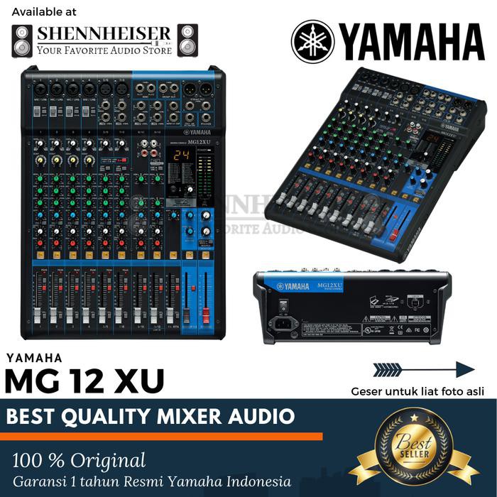Kabel Audio / Konektor Audio / Mixer Yamaha Mg 12 Xu Original Garansi Resmi Yamaha Indonesia