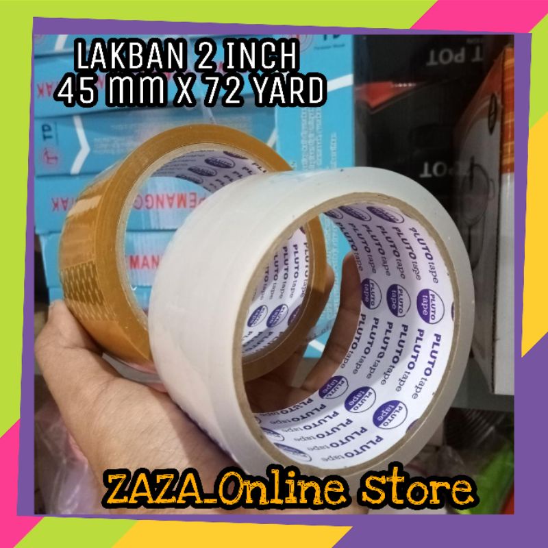 

LAKBAN 2 INCH 45MM X 72 YARD SOLASI BENING COKLAT ISOLASI TAPE SELOTIP BESAR PAKET