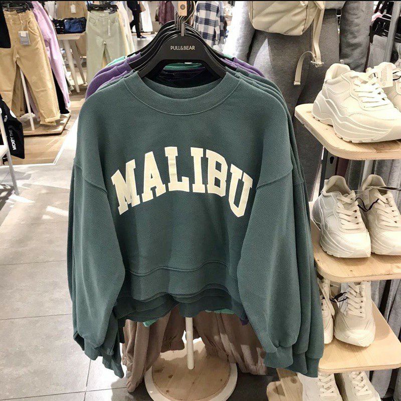 malibu oversize wanita sweater hoodie