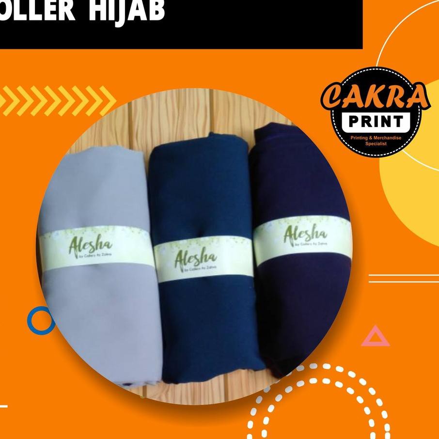 

KSW Cetak Roller Label Pengikat Penggulung Hijab (isi 100Pcs) Laris