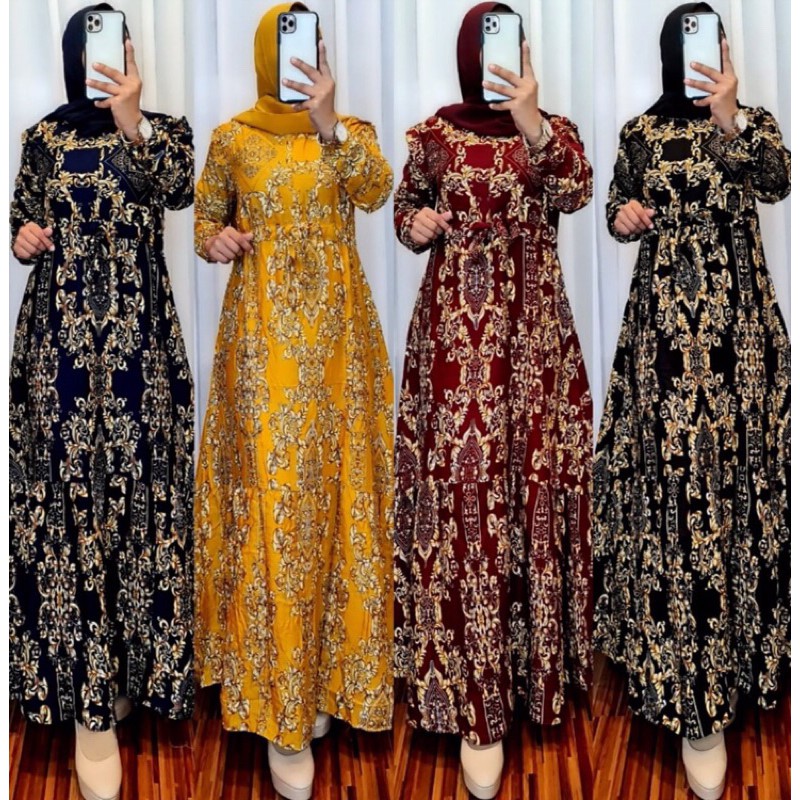 GAMIS LONGDRES MOTIF ETNIK SULTAN HYGET TERBARU / GAMIS SULTAN HYGET