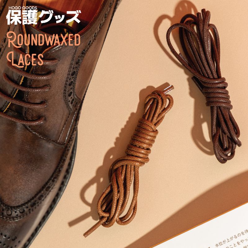 Hogo Round Waxed Shoelaces 85cm ; Tali Sepatu Premium Lilin Bulat 2,5mm