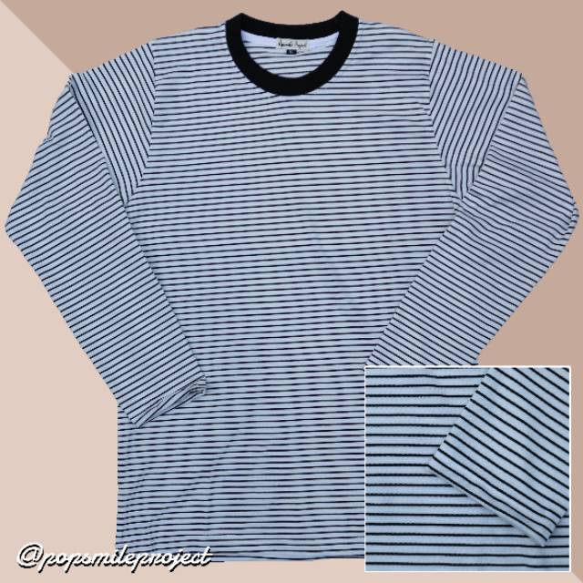 Kaos Belang Hitam Putih Wanita Pria