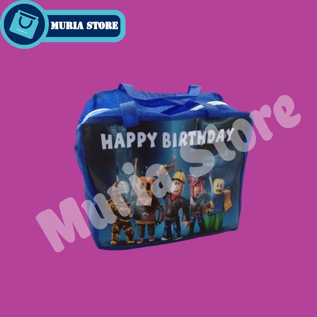

TAS / GOODIE BAG ULTAH (MODEL RESLETING) UK. 30 X 14 X 25 - BAHAN 100 GSM
