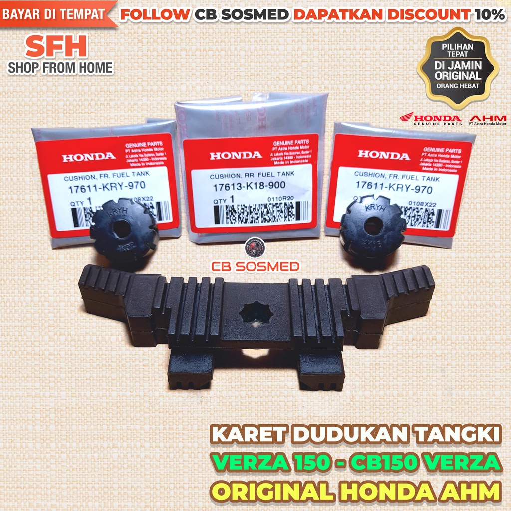 Karet Dudukan Tangki VERZA 150 Karet Tangki CB150 VERZA Original Honda AHM Asli Ori HGP 17613-K18-90