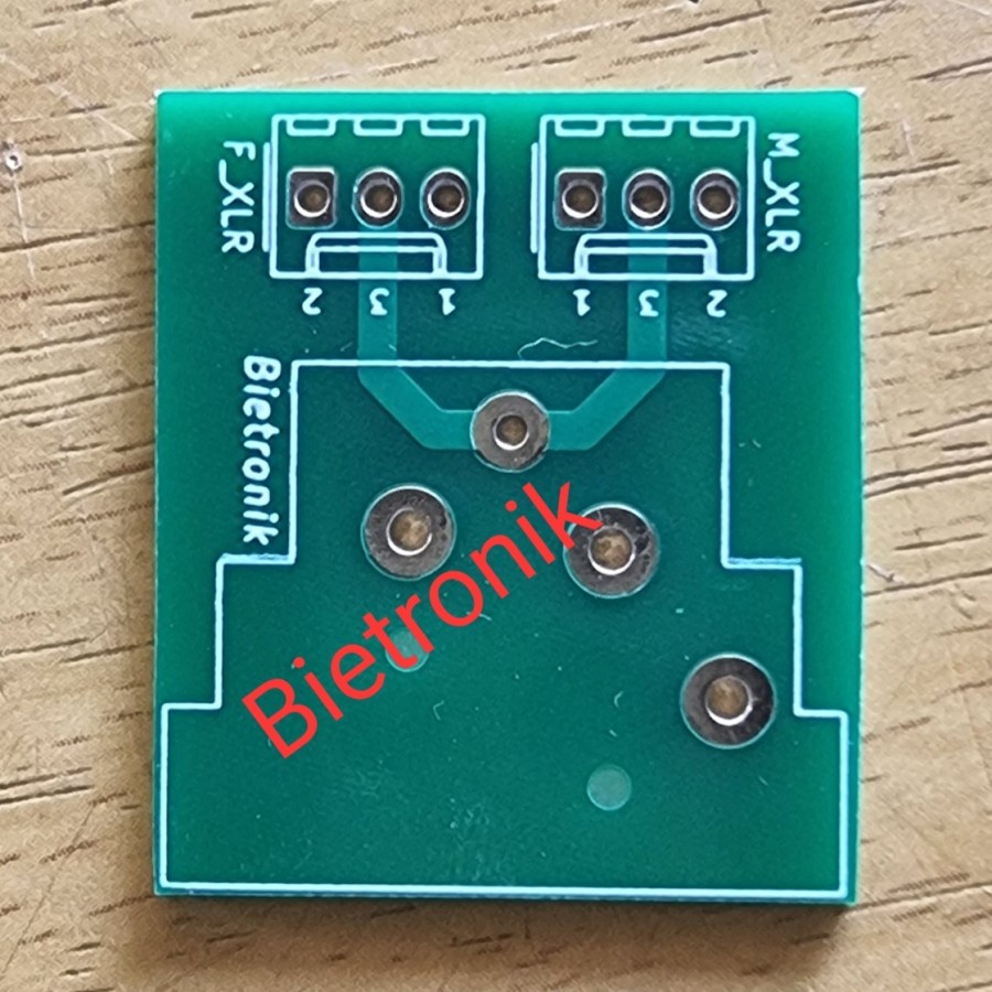 PCB XLR kaki bengkok Dauble layer