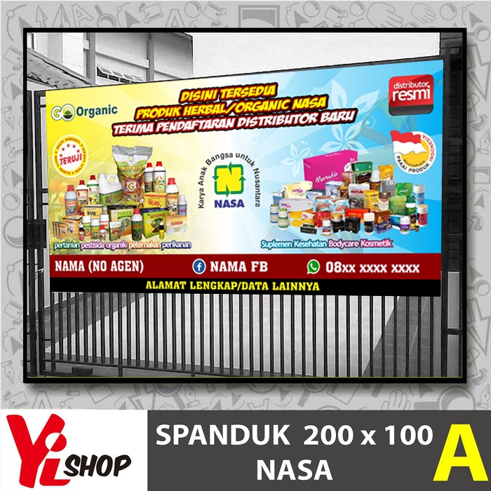 Spanduk Banner Agen Nasa Shopee Indonesia