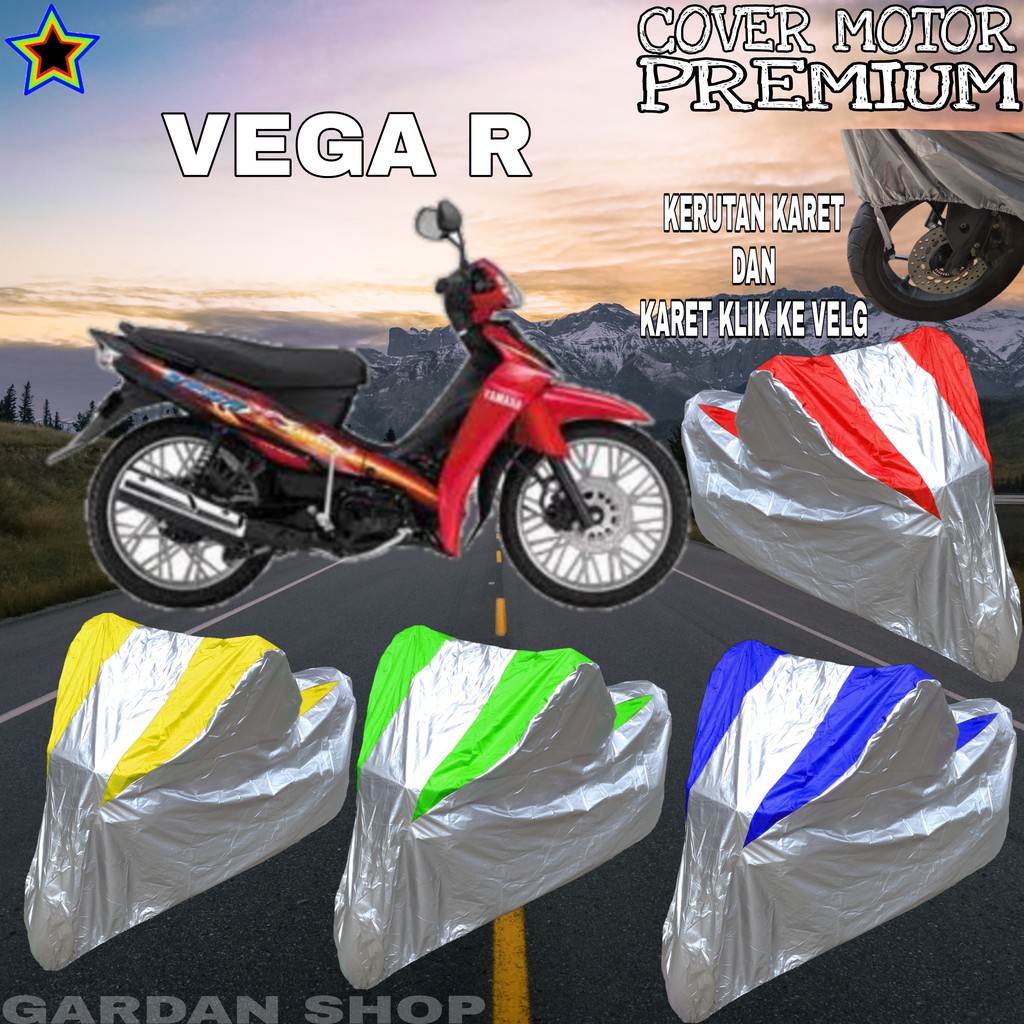 Sarung Motor VEGA R Silver KOMBINASI Body Cover Penutup Motor Vega R PREMIUM