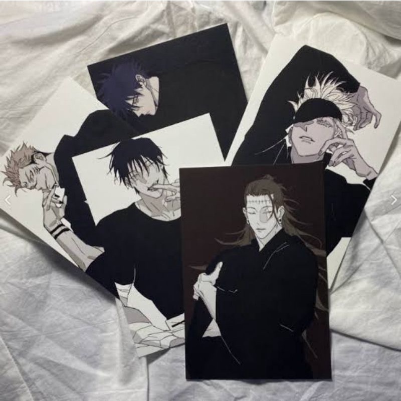 Paket isi 2 Magic postcard jujutsu kaisen / jjk (tergantung suhu)