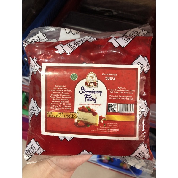 Selai Strawberry 500g - Edna