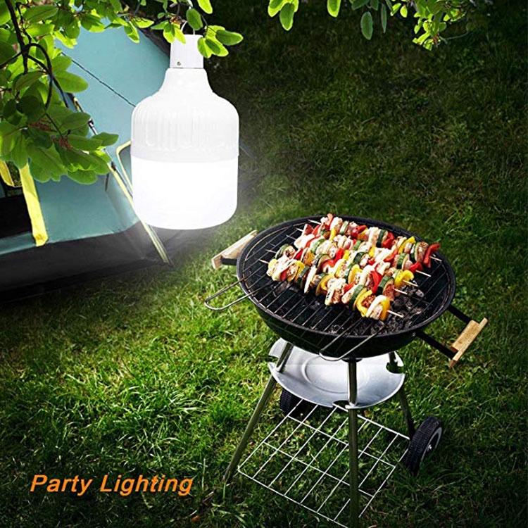 Lampu Gantung Lampu Emergency cocok untuk camping atau dagang asongan cas ulang  Oobest Lampu Bohlam Gantung LED Lamp Hanging Night Light 60W - V50  Emergency Lights Portable Tent Lamp Battery Lantern BBQ Camping light for Patio/Porch/Garden