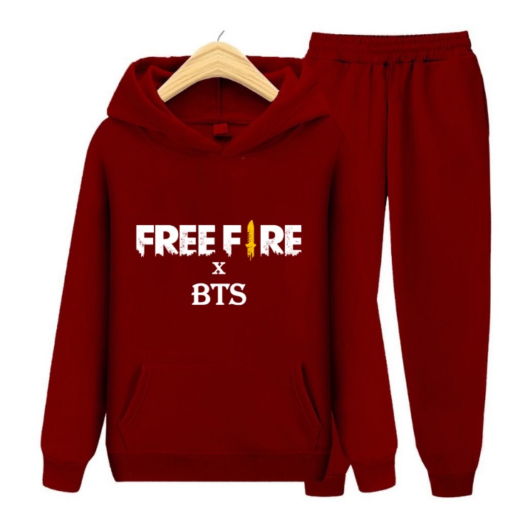 SETELAN ANAK SWEATER HOODIE Fri FireXBT / Oneset