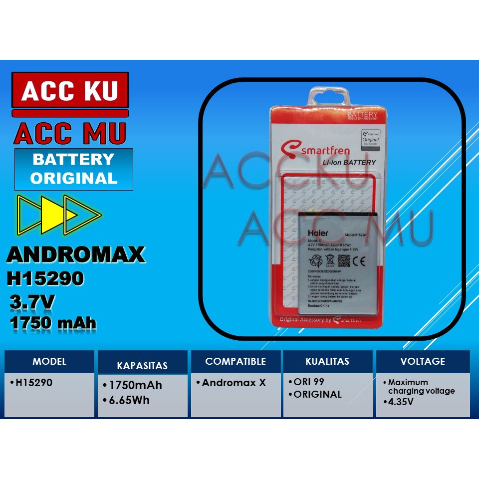 BATTERY SMARTFREEN ANDROMAX X H15290 ORIGINAL 99