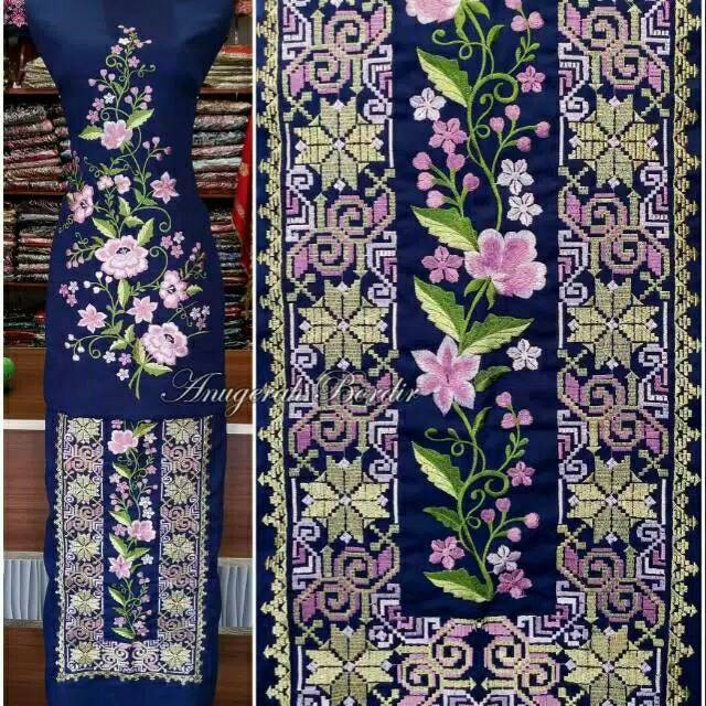 Kain bakal baju / bahan baju kurung bordiran Imran Bukittinggi