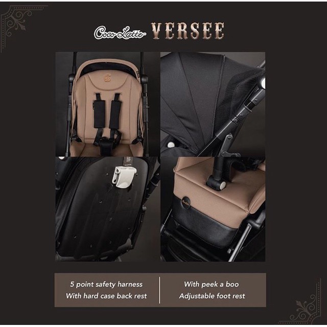 Makassar - Stroller Hadap Ibu Cocolatte Versee Reversible Handle Kereta Dorong Bayi