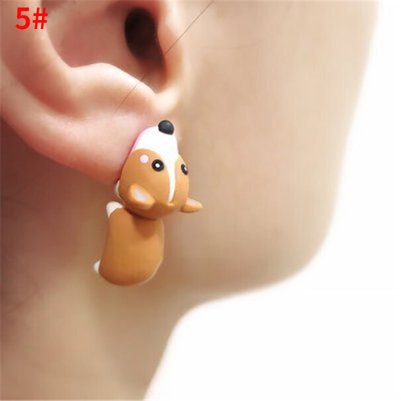 Anting Bentuk Kartun Hewan Anjing Paus Dinosaurus Untuk Hadiah Ulang Tahun Wanita Whale