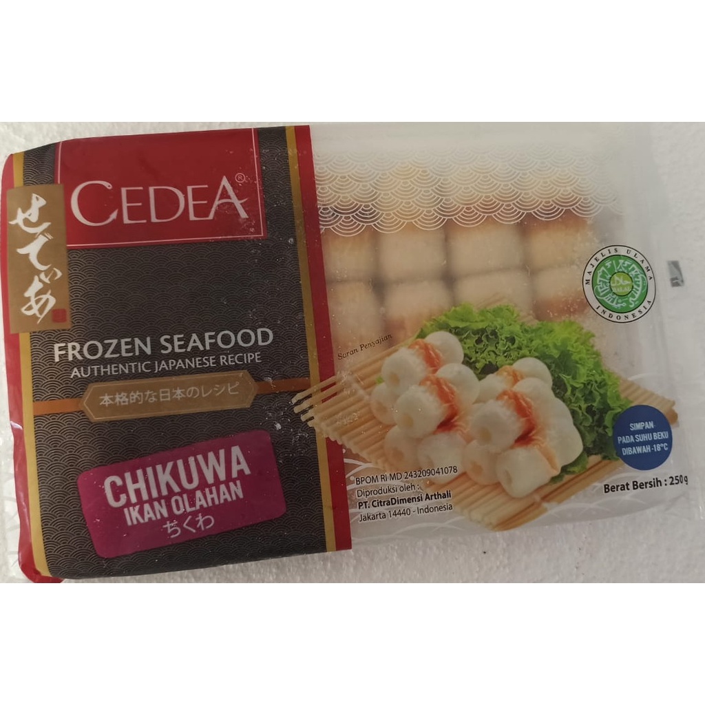 

chikuwa tray 250 gram frozen food cibinong, cedea