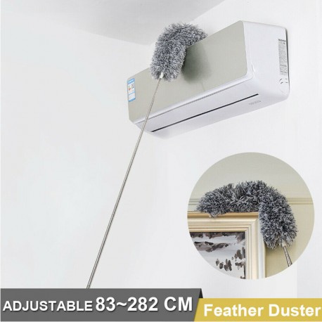 KEMOCENG TELESKOPIK Panjang 280CM Panjang 2,8 Meter Pembersih Debu Tekuk Telescopic Microfiber Magnet Debu Extendable Gagang Panjang Sapu Pembersih Plafond Adjustable Deep Cleaning