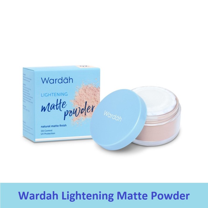 Wardah Lightening Matte Powder - Bedak Tabur Yang Mencerahkan Dengan Hasil Matte Natural