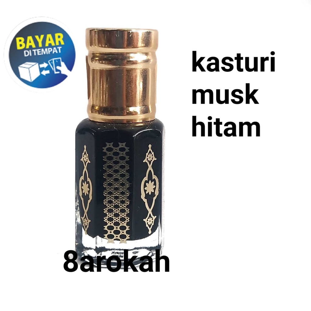 Kasturi Musk Hitam Bibit Minyak Wangi Asli Murni Non Alkohol Tanpa Campuran Zat Lain Pure concentrat