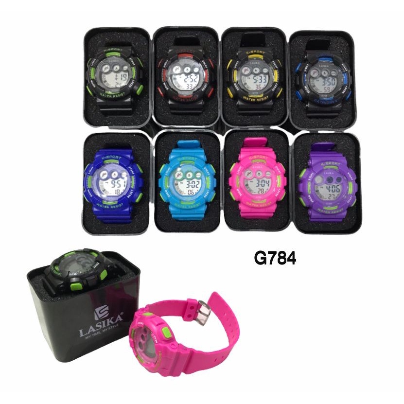 JAM TANGAN STYLE ANAK CEWE COWO FASHION LASIKA TYPE 782/790/784