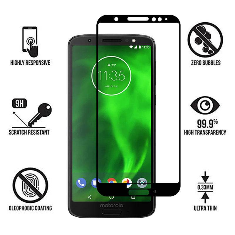 Pelindung Layar tempered glass Full cover Untuk Motorola Moto G 5 5S 6 7 8 9 Plus Play Power Lite G60S 4G