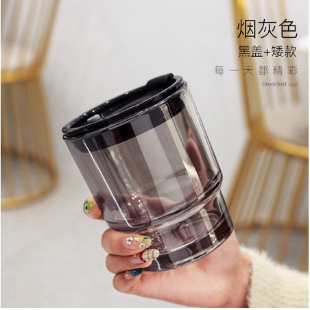 Berkat Tumbler Gelas Kaca Vintage Aesthetic Bottle Cup Coffee Simple Elegan Water 400ml Free Sedotan Kaca