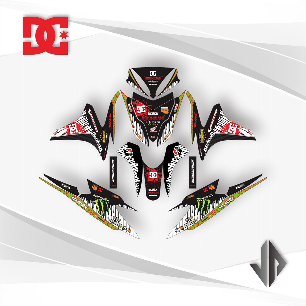 Decal Sticker / Stiker Vario 125 Old 2013 2014 DC 1 - Merah