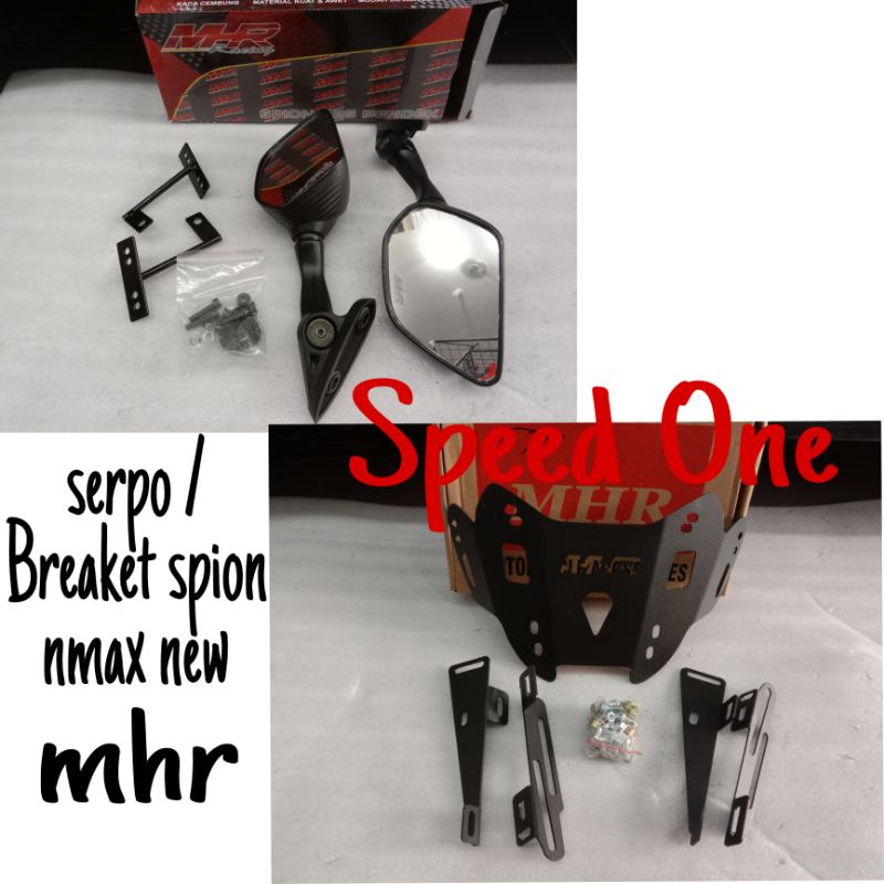 serpo nmax new Breaket wingsil dan spion nmax new 2020-2021 mhr pnp