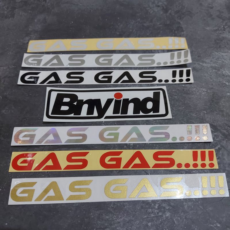 STICKER GAS GAS CUTTING