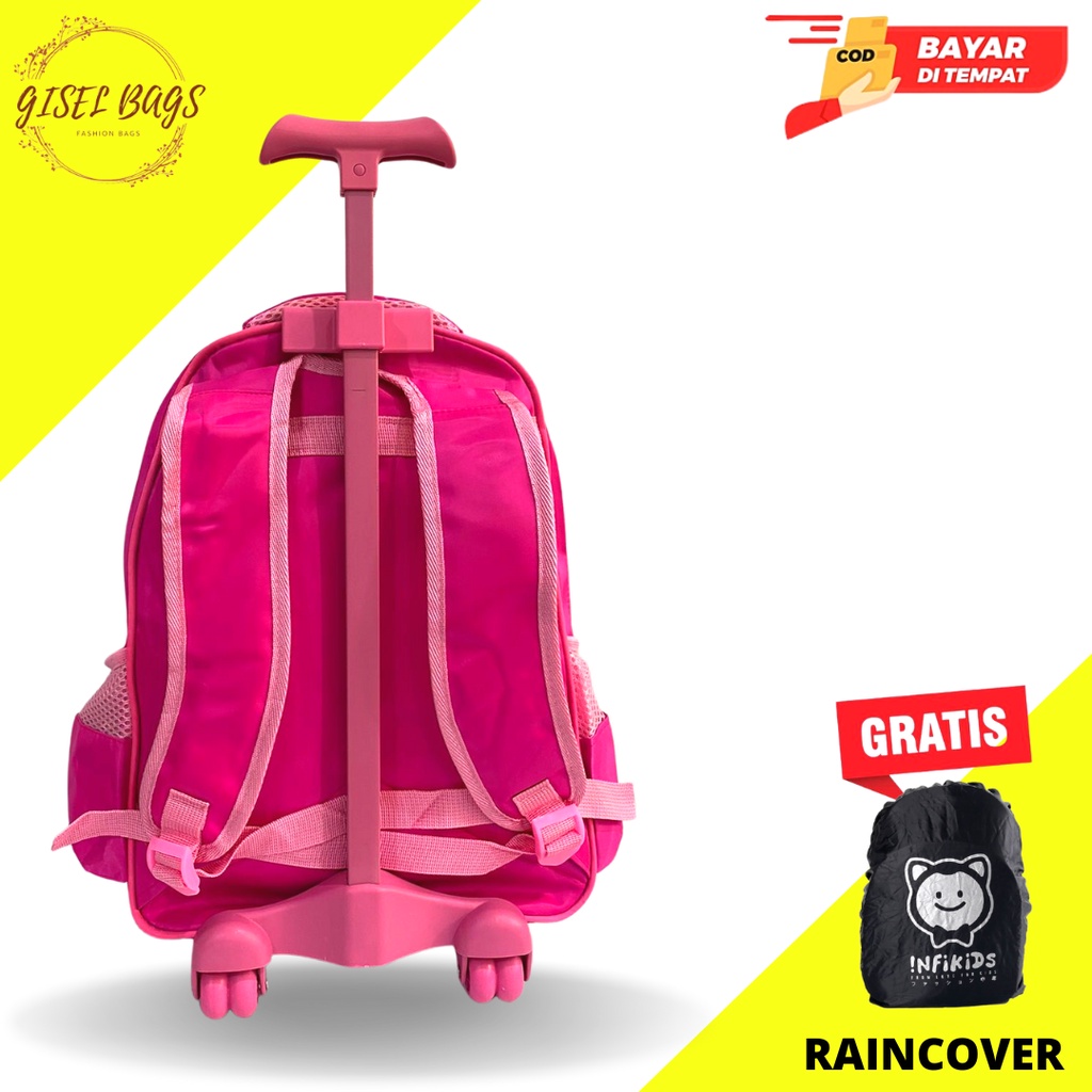 GB-Tas ransel troli anak perempuan SD tas ransel troli anak import tas ransel troli anak karakter lucu