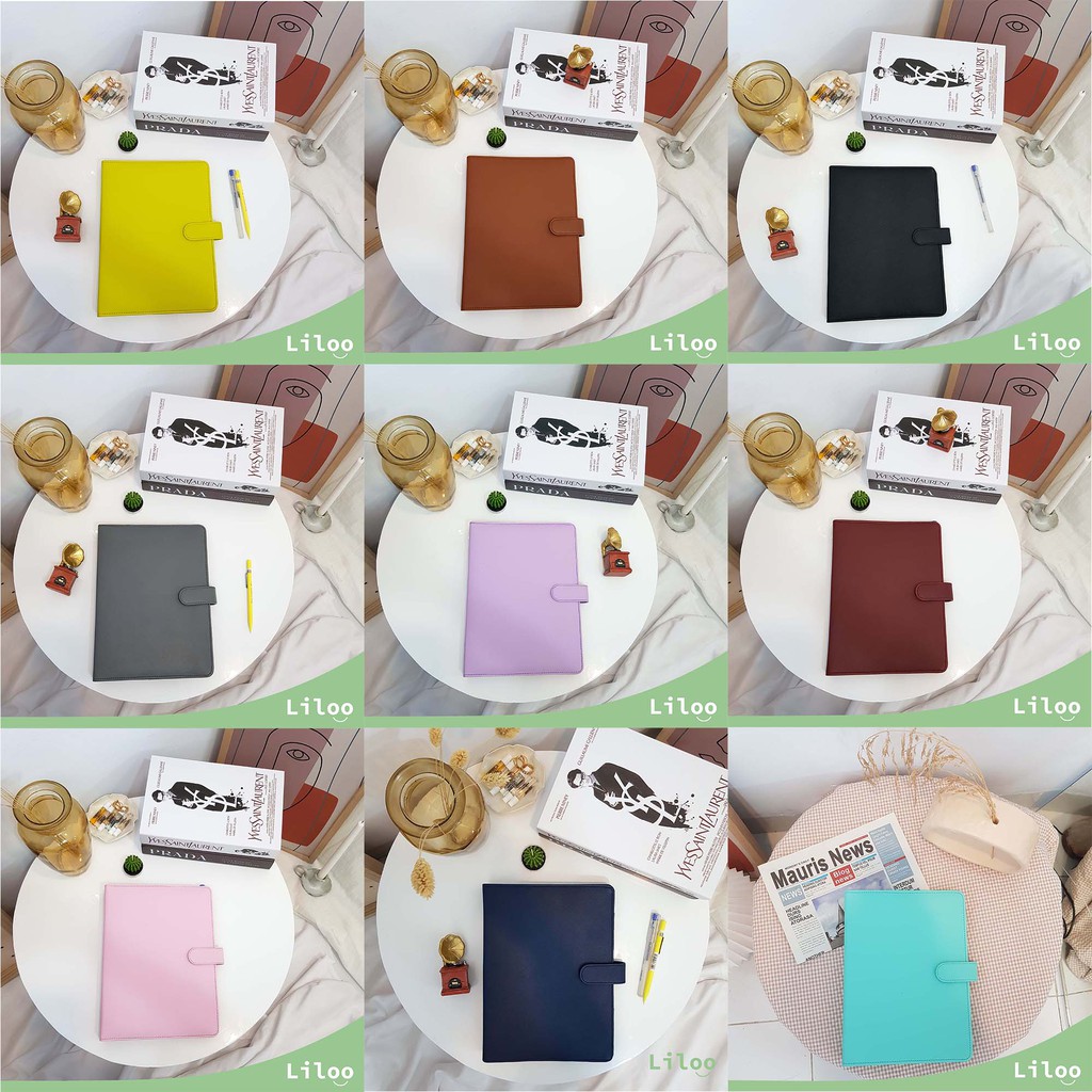 

Binder KPOP untuk postcard sleeve Binder Kulit Binder Polos Eksklusif Ukuran B5 26 Ring Warna Warni
