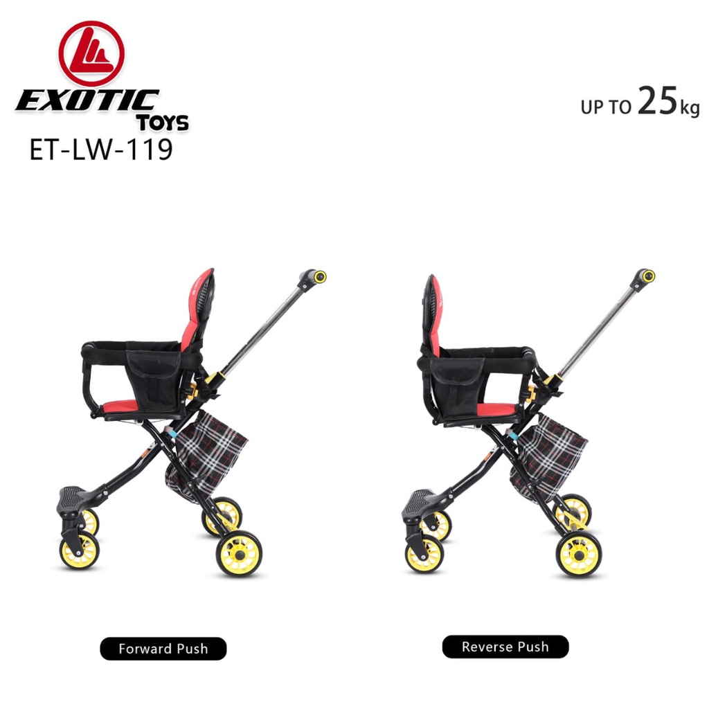 Stroller Kereta Dorong Bayi Travelling Exotic LW 119 / LW119