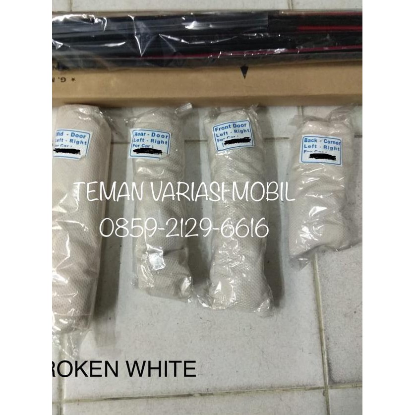 ⁑gnf❀ KLSIT* Hordeng horden gorden tirai mobil apv abu cream crem putih full set 3m *y.
