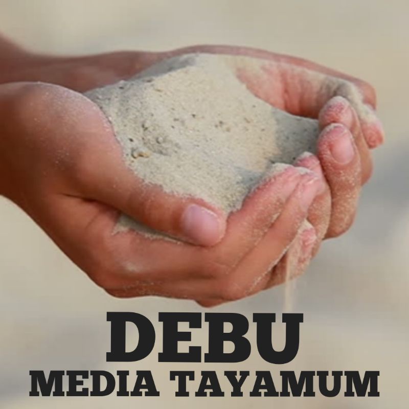 Debu tayamum , kurang lebih 500 gram Debu media tayamum bersuci thoharoh thaharah tayamum tanah tayamum pasir tayamum